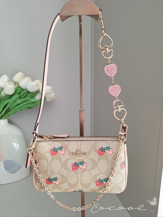 Coach Handbags - NWT Coach Nolita 19 In Signature With Strawberry Print CB603